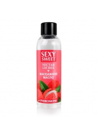 Массажное масло Sexy Sweet Nectar Lychee с феромонами и ароматом личи - 75 мл. - Биоритм - купить с доставкой в Астрахани
