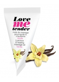 Съедобное согревающее массажное масло Love Me Tender Vanilla с ароматом ванили - 10 мл. - Love to Love - купить с доставкой в Астрахани