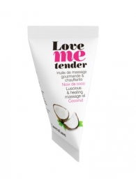 Съедобное согревающее массажное масло Love Me Tender Cocos с ароматом кокоса - 10 мл. - Love to Love - купить с доставкой в Астрахани