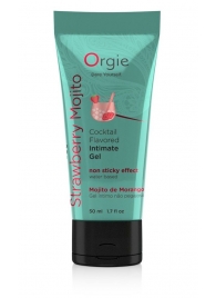 Съедобный интимный гель Orgie Lube Tube Cocktail Strawberry Mojito - 50 мл. - ORGIE - купить с доставкой в Астрахани