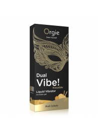 Съедобный гель Dual Vibe Pina Colada с эффектом вибрации и вкусом коктейля пина колада - 15 мл. - ORGIE - купить с доставкой в Астрахани