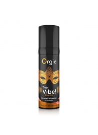 Съедобный гель Dual Vibe Sex On The Beach с эффектом вибрации и вкусом коктейля «секс на пляже» - 15 мл. - ORGIE - купить с доставкой в Астрахани