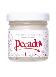 Массажная свеча Caramel   Popcorn - 35 мл. - Pecado - купить с доставкой в Астрахани