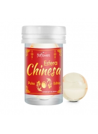 Интимный гель Chinesa Esfera с охлаждающе-пульсирующим эффектом (2 шарика по 3 гр.) - HotFlowers - купить с доставкой в Астрахани