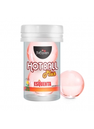 Лубрикант на масляной основе Hot Ball Plus с разогревающим эффектом (2 шарика по 3 гр.) - HotFlowers - купить с доставкой в Астрахани