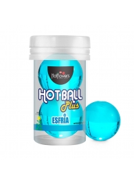 Лубрикант на масляной основе Hot Ball Plus с охлаждающим эффектом (2 шарика по 3 гр.) - HotFlowers - купить с доставкой в Астрахани
