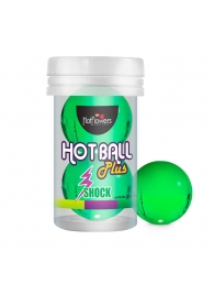 Лубрикант на силиконовой основе Hot Ball Plus с покалывающим эффектом (2 шарика по 3 гр.) - HotFlowers - купить с доставкой в Астрахани