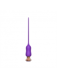 Фиолетовый тонкий стимулятор Nipple Vibrator - 23 см. - I-MOON - купить с доставкой в Астрахани