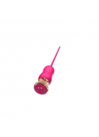 Розовый тонкий стимулятор Nipple Vibrator - 23 см. - I-MOON - купить с доставкой в Астрахани