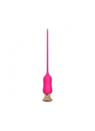 Розовый тонкий стимулятор Nipple Vibrator - 23 см. - I-MOON - купить с доставкой в Астрахани