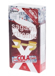Ароматизированные презервативы Sagami Xtreme COLA - 10 шт. - Sagami - купить с доставкой в Астрахани