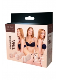 Набор из 3 мастурбаторов The Girl Next Door Tina - Dream Toys - в Астрахани купить с доставкой