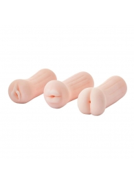 Набор из 3 мастурбаторов The Girl Next Door Tina - Dream Toys - в Астрахани купить с доставкой