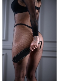 Кожаная шлепалка Sex Game с заклепками - 33 см. - БДСМ Арсенал - купить с доставкой в Астрахани