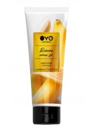 Лубрикант на водной основе OYO Aroma Gel Banana с ароматом банана - 75 мл. - OYO - купить с доставкой в Астрахани