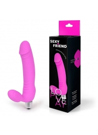 Розовый безремневой страпон Sexy Friend - 1137 - купить с доставкой в Астрахани
