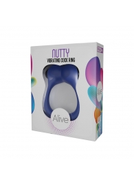 Синее эрекционное виброкольцо Nutty - Adrien Lastic - в Астрахани купить с доставкой