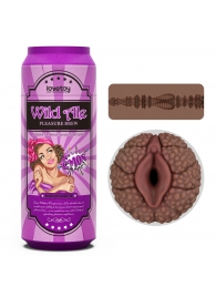 Коричневый мастурбатор-вагина Pleasure Brew Masturbator-Wild Ale в банке - Lovetoy - в Астрахани купить с доставкой