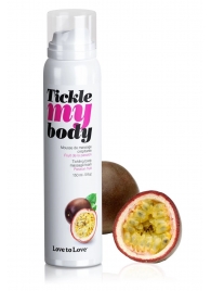 Массажная хрустящая пенка Tickle my body с ароматом маракуйи - 150 мл. - Love to Love - купить с доставкой в Астрахани