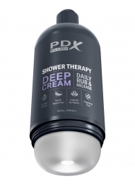 Мастурбатор в бутылке Shower Therapy Deep Cream - Pipedream - в Астрахани купить с доставкой