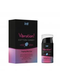 Жидкий вибратор Vibration Cotton Candy с ароматом сахарной ваты - 15 мл. - INTT - купить с доставкой в Астрахани