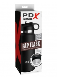 Черный мастурбатор в виде бутылки Fap Flask - Pipedream - в Астрахани купить с доставкой