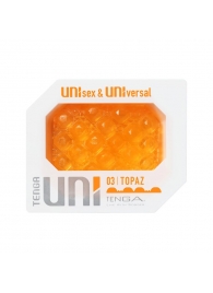 Оранжевый мастурбатор-стимулятор Tenga Uni Topaz - Tenga - в Астрахани купить с доставкой
