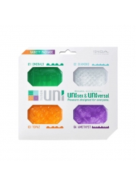 Набор из 4 мастурбаторов-стимуляторов Tenga Uni Variety Pack - Tenga - в Астрахани купить с доставкой