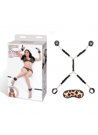 Леопардовая фиксация на матрас для рук и ног Classic Bedspreader - Lux Fetish - купить с доставкой в Астрахани
