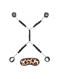 Леопардовая фиксация на матрас для рук и ног Classic Bedspreader - Lux Fetish - купить с доставкой в Астрахани