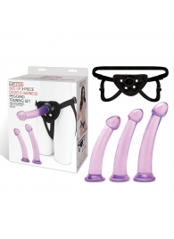Тренировочный набор с тремя насадками Pegging Training Set - Lux Fetish - купить с доставкой в Астрахани