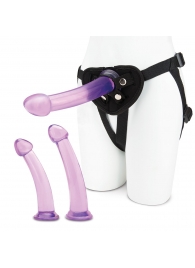 Тренировочный набор с тремя насадками Pegging Training Set - Lux Fetish - купить с доставкой в Астрахани
