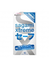 Презервативы Sagami Xtreme Ultrasafe с двойным количеством смазки - 10 шт. - Sagami - купить с доставкой в Астрахани