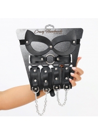 Соблазнительный кожаный набор БДСМ - Crazy Handmade - купить с доставкой в Астрахани
