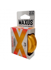 Презервативы анатомической формы Maxus Sensual - 3 шт. - Maxus - купить с доставкой в Астрахани