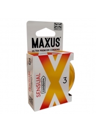 Презервативы анатомической формы Maxus Sensual - 3 шт. - Maxus - купить с доставкой в Астрахани