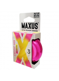 Ароматизированные презервативы Maxus Exotic Mix - 3 шт. - Maxus - купить с доставкой в Астрахани