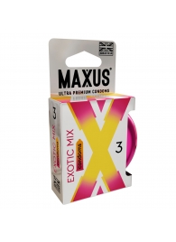 Ароматизированные презервативы Maxus Exotic Mix - 3 шт. - Maxus - купить с доставкой в Астрахани