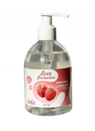 Лубрикант на водной основе Love Protection Raspberry с ароматом малины - 300 мл. - Lola Games - купить с доставкой в Астрахани