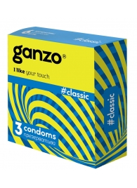 Классические презервативы с обильной смазкой Ganzo Classic - 3 шт. - Ganzo - купить с доставкой в Астрахани