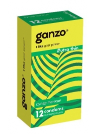 Ультратонкие презервативы Ganzo Ultra thin - 12 шт. - Ganzo - купить с доставкой в Астрахани