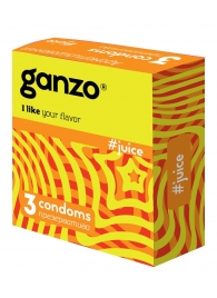 Ароматизированные презервативы Ganzo Juice - 3 шт. - Ganzo - купить с доставкой в Астрахани