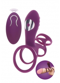 Фиолетовая эрекционная вибронасадка Halo Halo C-Ring Sleeve - Toy Joy - в Астрахани купить с доставкой