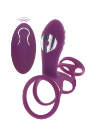 Фиолетовая эрекционная вибронасадка Halo Halo C-Ring Sleeve - Toy Joy - в Астрахани купить с доставкой