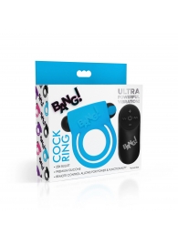 Голубое эрекционное виброкольцо 28X Remote Control Vibrating Cock Ring   Bullet - XR Brands - в Астрахани купить с доставкой