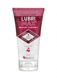 Интимный гель-смазка на водной основе Lubrimax Magic Cherry - 75 мл. - ИнтелБИО - купить с доставкой в Астрахани