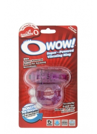 Фиолетовое эрекционное виброкольцо OWOW PURPLE - Screaming O - в Астрахани купить с доставкой