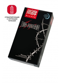 Презервативы с точками Elasun Big Dotted - 10 шт. - Elasun - купить с доставкой в Астрахани