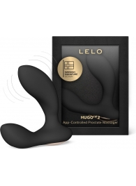Черный вибростимулятор простаты Hugo 2 - Lelo - в Астрахани купить с доставкой