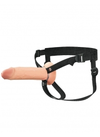 Полый страпон на ремнях 8’’ Hollow Silicone Strap-on - Pipedream - купить с доставкой в Астрахани